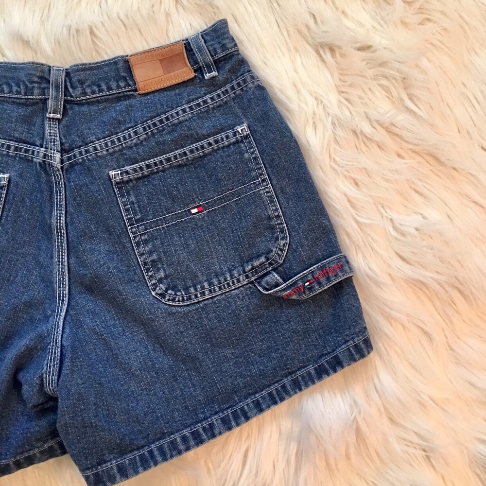 SOLD Tommy Hilfiger Cargo Style Denim Shorts - Picture 3 of 4